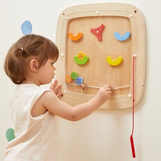 VIGA Drewniana Tablica Manipulacyjna Sensoryczna Gra w Pinball