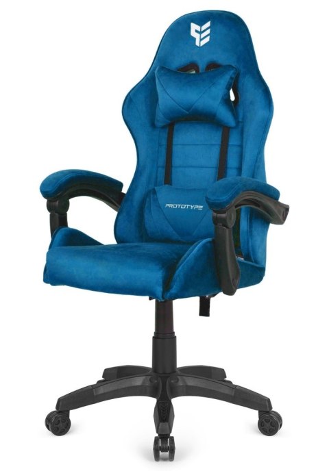 Fotel obrotowy gamingowy ENZO XL BLUE ALCANTARA