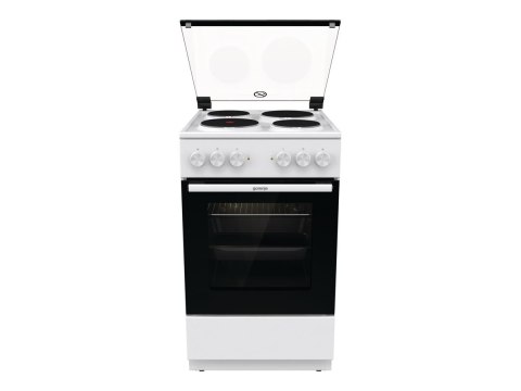 Gorenje Cooker | GE5A21WH | Hob type Electric | Oven type Electric | White | Width 50 cm | Grilling | Depth 59.4 cm | 68 L