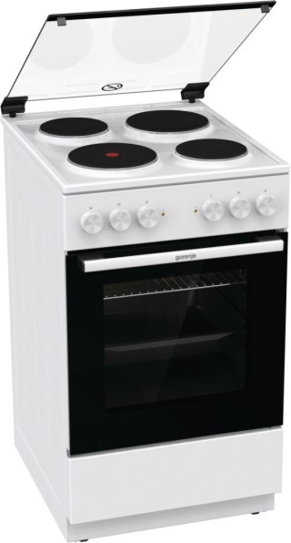 Gorenje Cooker | GE5A21WH | Hob type Electric | Oven type Electric | White | Width 50 cm | Grilling | Depth 59.4 cm | 68 L