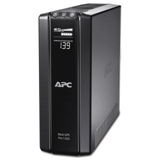 Schneider Electric APC Back-UPS Pro, Tower, 10x IEC C13 outlets, AVR, LCD, user-replaceable battery | BR1500GI | 1500 VA | 865 W