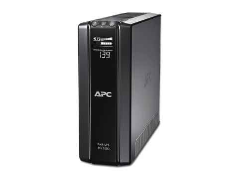 Schneider Electric APC Back-UPS Pro, Tower, 10x IEC C13 outlets, AVR, LCD, user-replaceable battery | BR1500GI | 1500 VA | 865 W