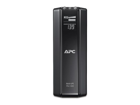 Schneider Electric APC Back-UPS Pro, Tower, 10x IEC C13 outlets, AVR, LCD, user-replaceable battery | BR1500GI | 1500 VA | 865 W