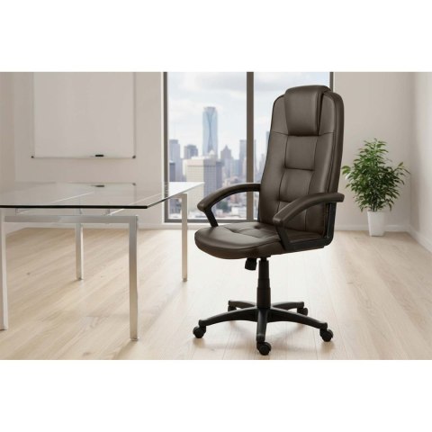 Fotel biurowy obrotowy Sofotel ciemny brąz