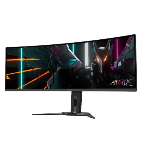 Gigabyte Gaming Monitor 49" OLED AORUS CO49DQ EK1, 5120x1440 DQHD, 3 ms, 250 cd/m2 (TYP), HDMI ports quantity 2, 144 Hz, Black