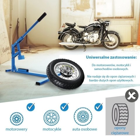 Montownica do Opon Ręczna Montażownica do Motocykli Samochodów Osobowych