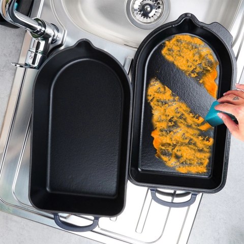 Brytfanna żeliwna emaliowana 2w1 LITINA 4 / 2 l