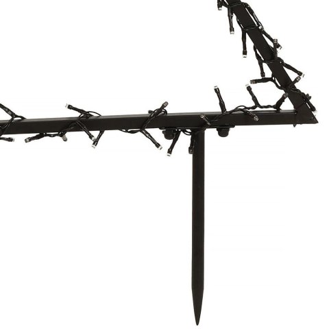 Choinka Ozdoba Świąteczna Świecąca 225 LED Zewnętrzna Metalowa VILDE 80 cm