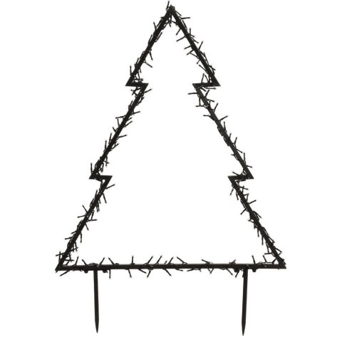 Choinka Ozdoba Świąteczna Świecąca 300 LED Zewnętrzna Metalowa VILDE 105 cm