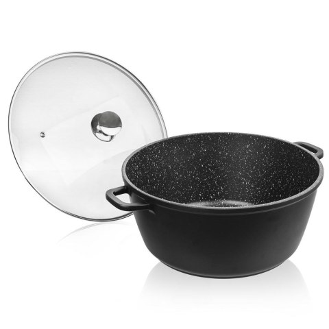 Garnek Granitowy ORION GRANDE Duży 32 cm 9,7 L Indukcja Piekarnik