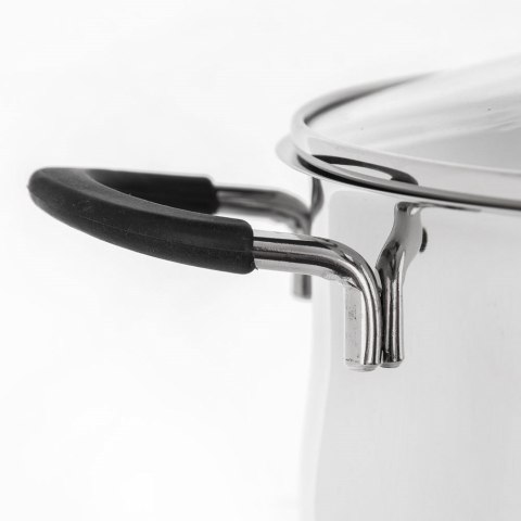 Garnek stalowy ze szklaną pokrywką DALIE 16 cm, 1,8 l