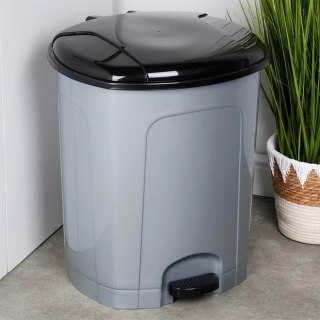 Kosz Pojemnik na Śmieci Odpady Pojemny z Pedałem Plastikowy Szary ORION 50l