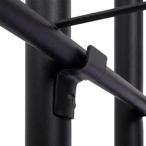 Kwietnik Stojak Kaskada Metalowy Czarny 8-poziomowy VILDE 142 cm