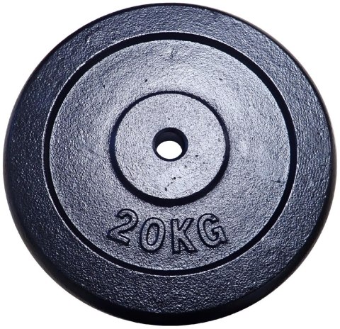 Obciążenie Talerz Żeliwny do Gryfów Ćwiczeń KUBISPORT 20 kg 30 mm