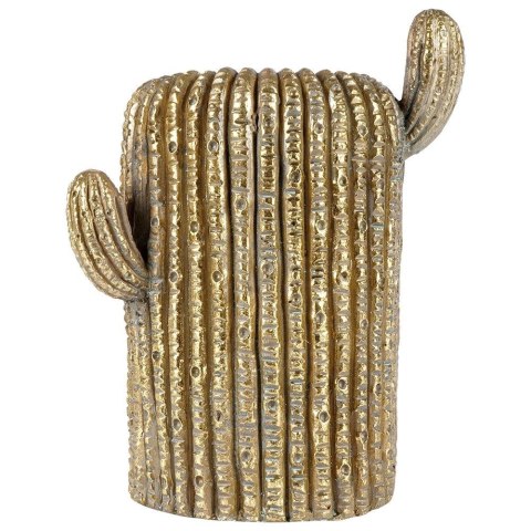 Osłonka na Doniczkę Ogrodowa Dekoracyjna Złota Kaktus VILDE 34,5 cm
