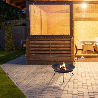 Palenisko Ogrodowe Żeliwne Wklęsłe 57 cm AMBIANCE Solidne na Ognisko