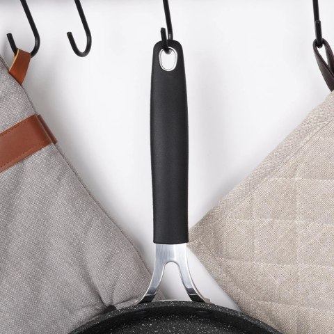 Patelnia Granitowa z Pokrywką 28 cm ORION Stoner Indukcja Piekarnik