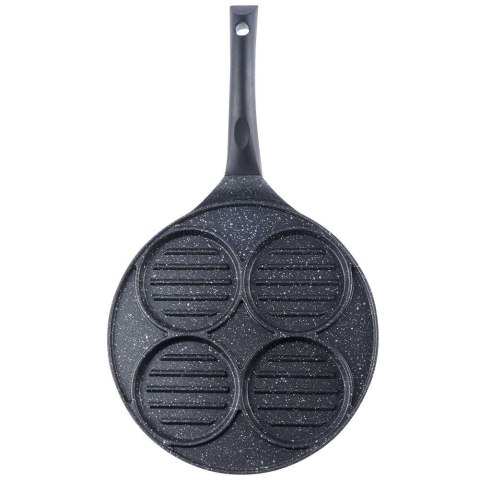 Patelnia do Burgerów Jajek Granitowa Grillowa 4 Otwory ORION 26,5 cm