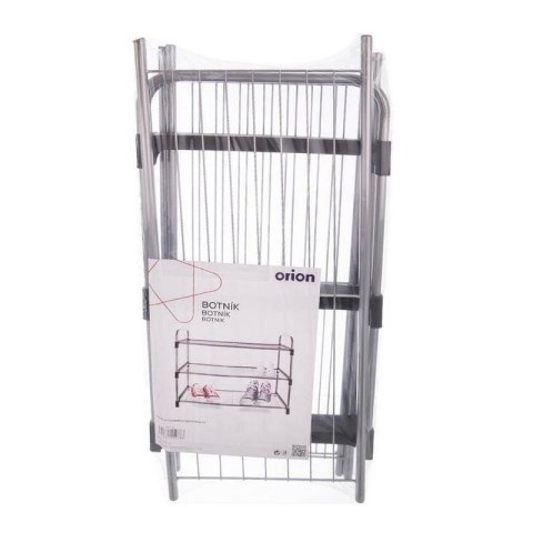 Regał na Buty Metalowy Srebrny 3 Poziomy 655 x 30 x 54 cm ORION