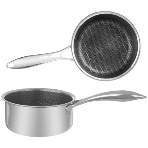 Rondel Stalowy COOKCELL HYBRYD 1,5 L ORION 16 cm Nieprzywierający