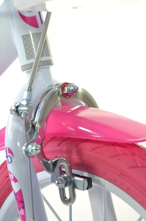 Rowerek Rower Dziecięcy dla Dzieci Dziewczynki z Bocznymi Kółkami DINO 14"