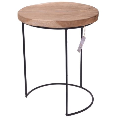 Stolik Kawowy Metalowy Okrągły Dekoracyjny Zestaw HOME STYLING 3 szt.