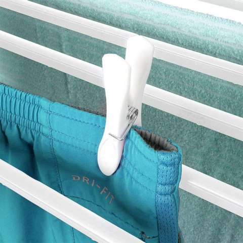 Suszarka XXL na Pranie Ubrania Biała Rozkładana Solidna PROGARDEN 208 cm