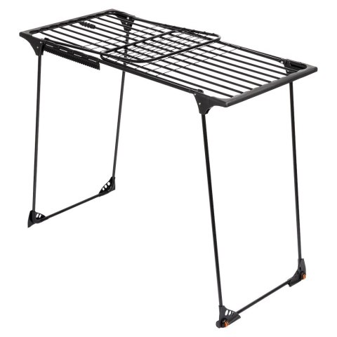 Suszarka XXL na Pranie Ubrania Metalowa Czarna Składana VILDE 204-260 cm