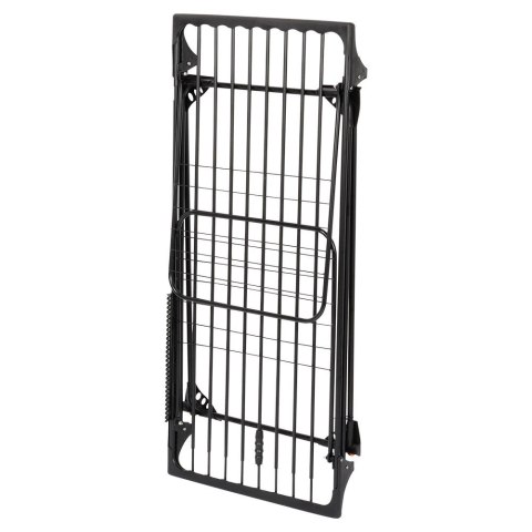 Suszarka XXL na Pranie Ubrania Metalowa Czarna Składana VILDE 204-260 cm