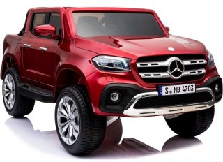 Mercedes X-Class Licencja Auto Elektryczne dla Dzieci 4x4 EVA MP4 Pasy Lakier