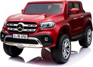 Mercedes X-Class Licencja Auto Elektryczne dla Dzieci 4x4 EVA MP4 Pasy Lakier