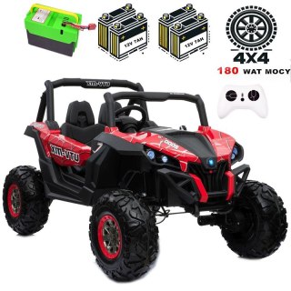 MEGA AUTO BUGGI 4X4 , PANEL , MIĘKKIE KOŁA EVA, MIĘKKIE SIEDZENIE FULL OPCJA 2X 12V, LAKIER/XMX603