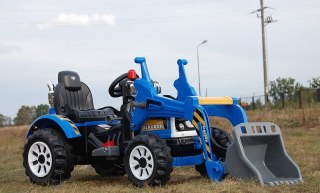 Traktor Kingdom z Łyżką na Akumulator dla Dziecka Pilot EVA JS328A