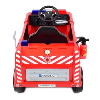 Wóz Strażacki Elektryczny dla Dzieci z Gaśnicą i Kogutami P17