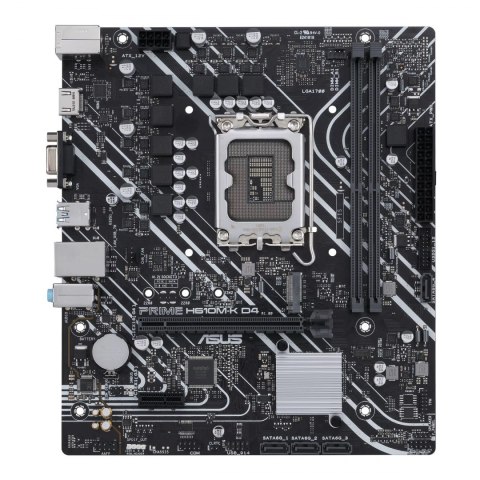 Asus | PRIME H610M-K D4 | Rodzina procesorów Intel | Gniazdo procesora LGA1700 | DDR4 DIMM | Gniazda pamięci 2 | Obsługiwane int