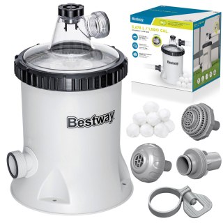 Pompa filtrująca do basenu 5678 l/h + kulki filtrujące Bestway 58870