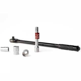 Klucz dynamometryczny 1/2" 28-210 Nm z nasadkami i przedłużaczem