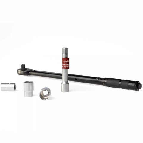 Klucz dynamometryczny 1/2" 28-210 Nm z nasadkami i przedłużaczem