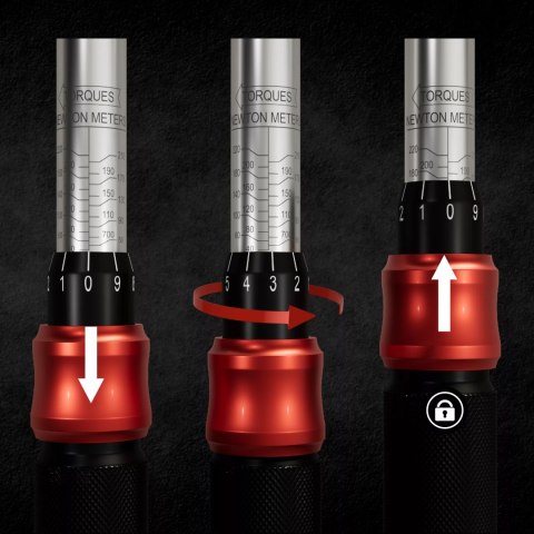 Klucz dynamometryczny 1/2" 72T 40-220 Nm