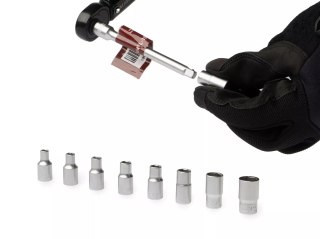 Klucz dynamometryczny 1/4" 2-24 Nm rowerowy zestaw nasadek