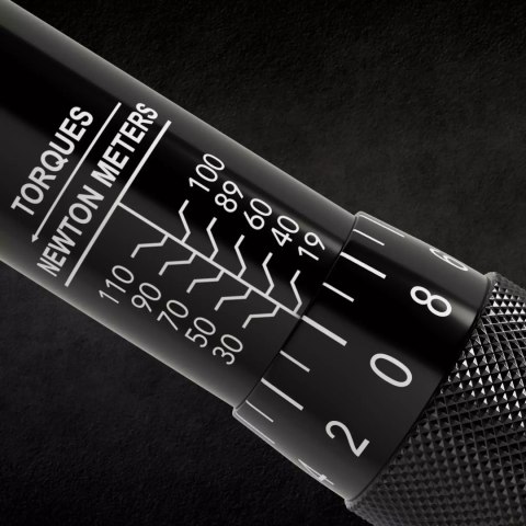 Klucz dynamometryczny 3/8" 19-110 Nm czarny