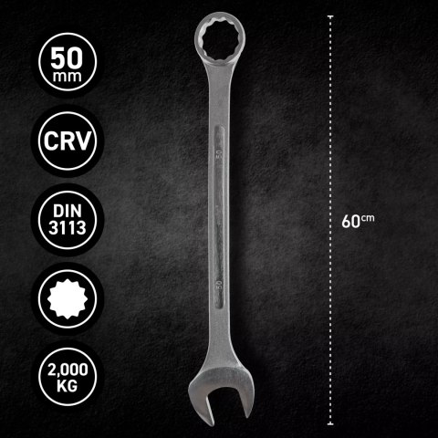 Klucz płasko-oczkowy 50 mm
