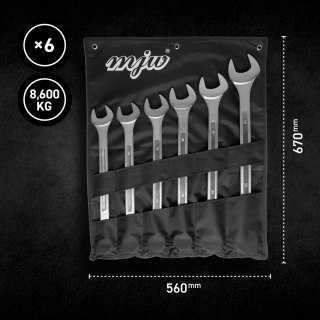 Komplet kluczy płasko-oczkowych 34-50 mm