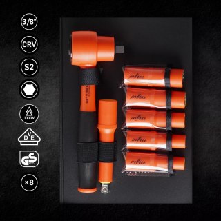 Zestaw narzędzi izolowanych 3/8" VDE 1000V