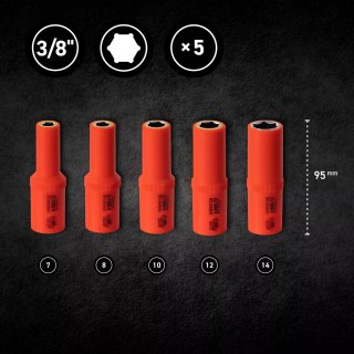 Zestaw narzędzi izolowanych 3/8" VDE 1000V