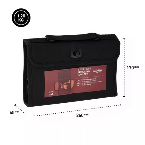 Zestaw narzędzi izolowanych 3/8" VDE 1000V