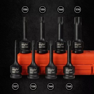 Zestaw nasadek trzpieniowych udarowych 1/2" TORX długich