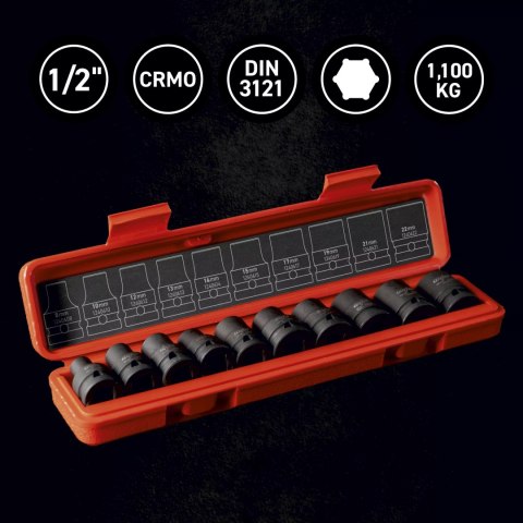 Zestaw nasadek udarowych 1/2"