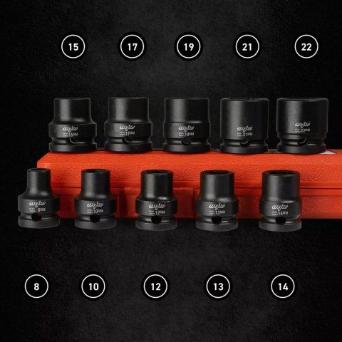 Zestaw nasadek udarowych 1/2"