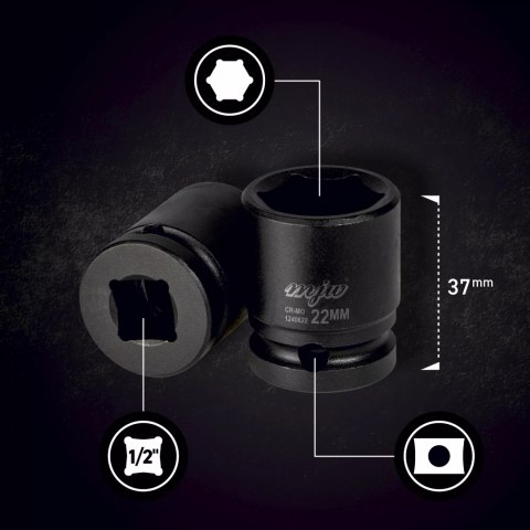 Zestaw nasadek udarowych 1/2"